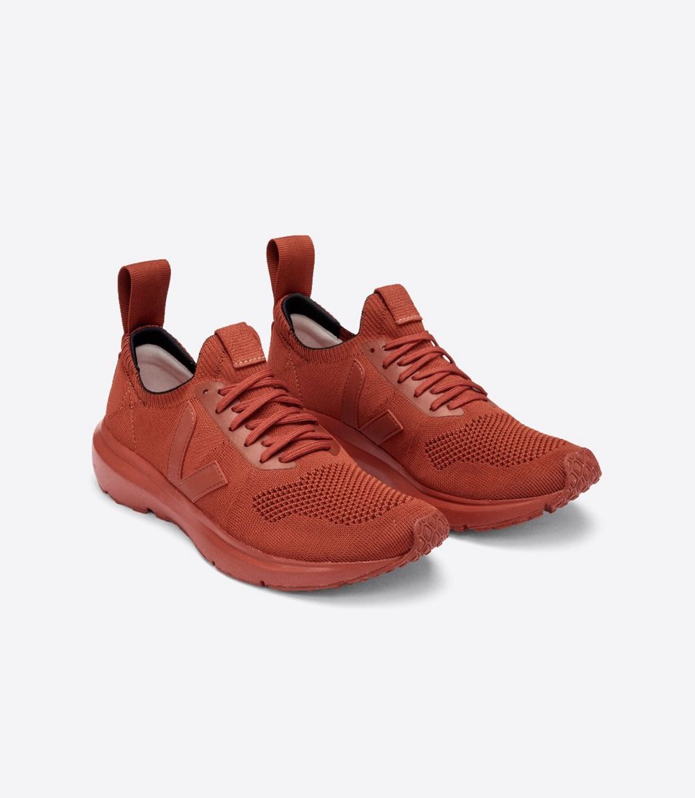 Tenis Veja Hombre - V-Knit X Rick Owens - Rojos - 870RCVHTS